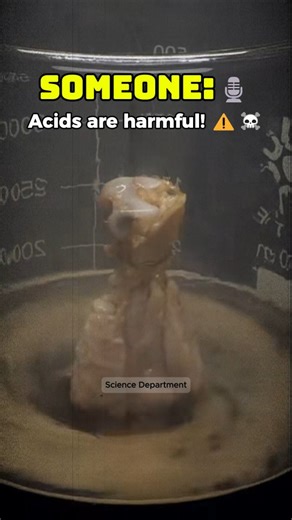 1K views · 8.7K reactions | Not All Acids Are Dangerous☠️ #acids #chemistry #ScienceFacts #science | Science Department | Facebook