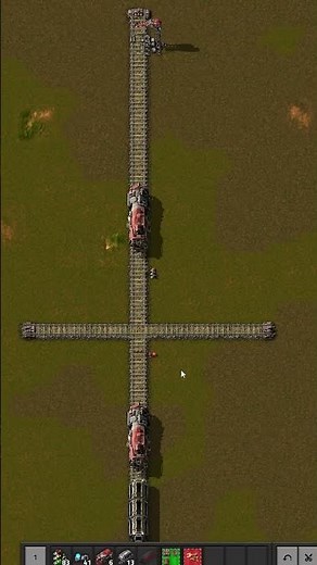 Simple Factorio Train Signals Tutorial | #factorio #factoriotutorial #shorts