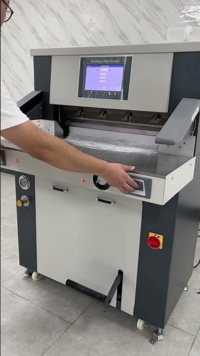 QZ-6708HD Heavy duty hydraulic paper cutter with air table#papercutter #paperguillotine #guillotine