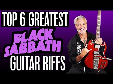 The Top 6 GREATEST Black Sabbath GUITAR riffs - Guitar Lesson
