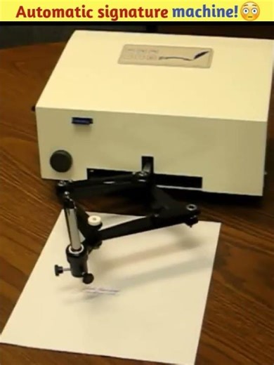 Automatic signature machine!#facts #shorts