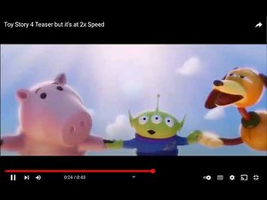 toy story 4 teaser trailer 32X speed
