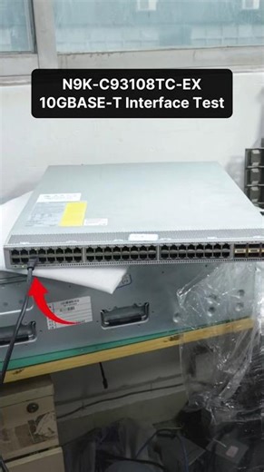Cisco N9K-C93108TC-EX 10GBASE-T Port Test 🔌 #cisco #switch #networkswitch #datacenter #fyp