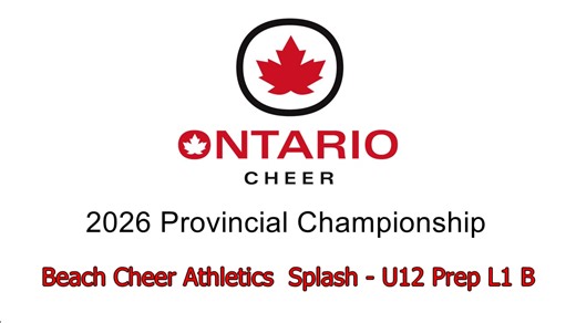 Beach Cheer Athletics Splash - U12 Prep L1 B