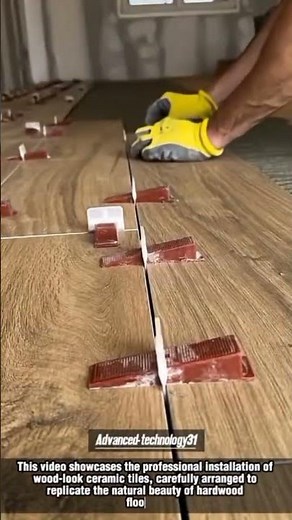 Precision Wood-Look Tile Installation !! #innovation