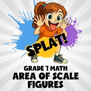 Area of Scale Figures SPLAT! Math Game - No Prep Grade 7 Review
