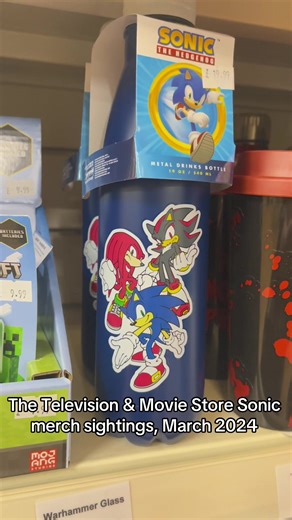 The Television & Movie Store Sonic merch sightings, March 2024. #sonic #sonicthehedgehog #soniccollection #foryourpage #fyp