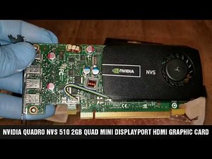 NVIDIA QUADRO NVS 510 2GB QUAD MINI DISPLAYPORT HDMI GRAPHIC CARD
