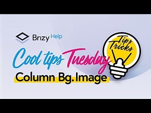 Adding Column Background Images with Brizy