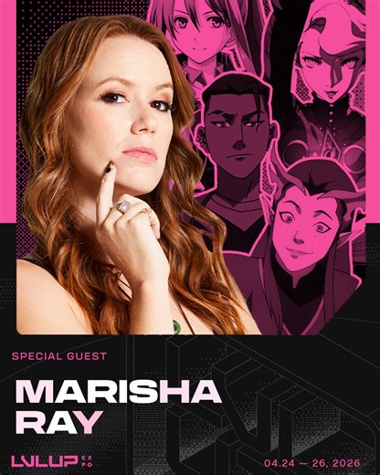 ✨ SPECIAL GUEST ANNOUNCEMENT! ✨ We’re thrilled to welcome Marisha Ray to LVL UP EXPO 2026! ⬜ Meet one of the creative forces behind one of the most influential tabletop and storytelling brands in Las Vegas! Lock in your badge at ➡️ lvlupexpo.com 🎤 Marisha Ray is a producer, voice actor, producer, and uber-nerd based out of Los Angeles and is known for her roles in video games and animation, as well as the massively popular hit show and media brand, Critical Role. Critical Role has become one of