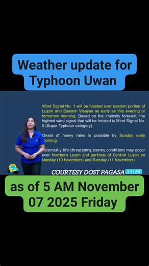 PAGASA Weather forecast update for Typhoon #UwanPH #WeatherUpdate #typhoon #uwan #Amihan #Rainshower #localizedthunderstrom #alert #besafe 🎥 DOST-PAGASA | Mindoro weather update