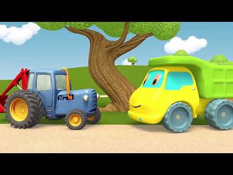 Tom der Traktor. Folge 2 - Traktor und Laster spielen Ball. Kinder Zeichentrick - deutsch.