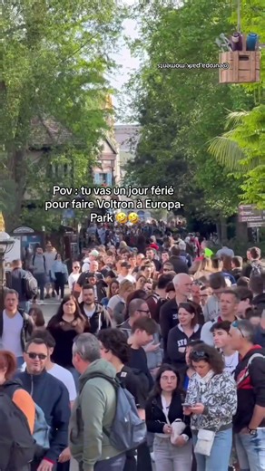 POV: You're going to ride Voltron at Europa-Park on a public holiday.