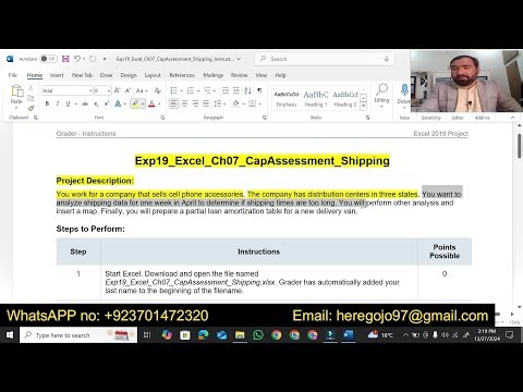 Exp19_Excel_Ch07_CapAssessment_Shipping | Excel Chapter 7 Capstone Assessment – Shipping