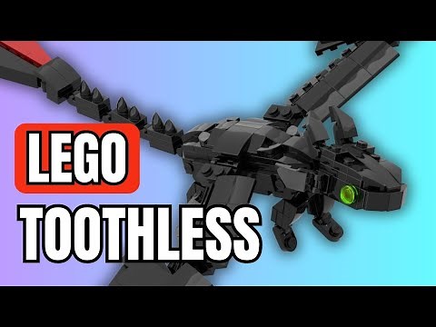 I Built TOOTHLESS from How To Train Your Dragon in LEGO