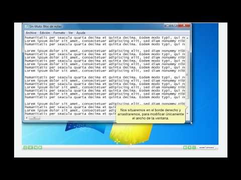 Curso de Windows 7. Manejo de las ventanas.