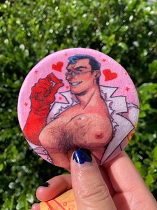 Big Burly Beast Squishy Medic Button - Etsy