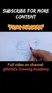 Frog Diagram Trick 😱 | #neet #biologypractical #biologydiagram