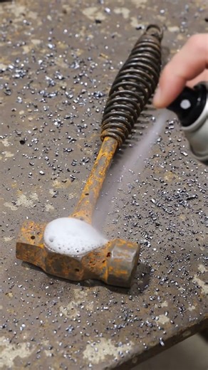 Hammer ⚒️ remove rust #ideas #tools #hammer #rust #remove