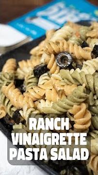 Quick 'n' Easy Ranch Vinaigrette Pasta Salad!