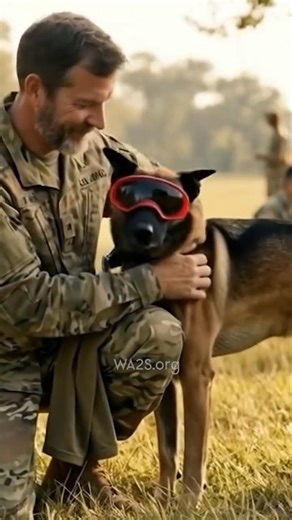 🐶 After 2 Years Dog Still Finds Soldier In A Crowd Blindfolded! #dog #servicedog #military ❤️
