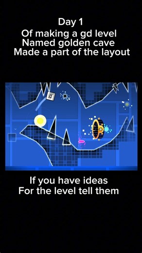 Day 1 of making a solo gd level #geometrydash #gd #geometrydashlevel #gdlevel #gdupdate