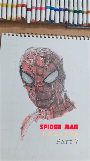 “Spider-Man Drawing Part 7: Web-Head Comes Alive!”#SpiderMan #DrawingSeries #MarvelComics #Part7