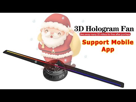 3D Hologram Fan, Hologram Projector Missyou Holographic Led Shop (Mobile APP) | Best Wonder Goods