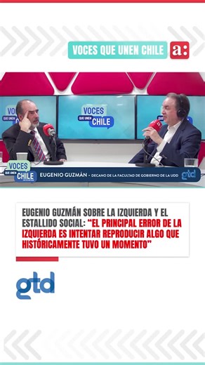 Agricultura on Instagram: "🇨🇱 💬 En un nuevo episodio de #VocesqueunenChile, Eugenio Guzmán, sociólogo y decano de la Facultad de Gobierno de la UDD, analizó la influencia del estallido social en la política actual y la postura de la izquierda frente al nuevo gobierno de José Antonio Kast. 🗣️ “El principal error de la izquierda es intentar reproducir algo que históricamente tuvo un momento”, afirmó Guzmán, agregando que “puede haber la idea de buscar algo semejante, pero no creo que resulte”.