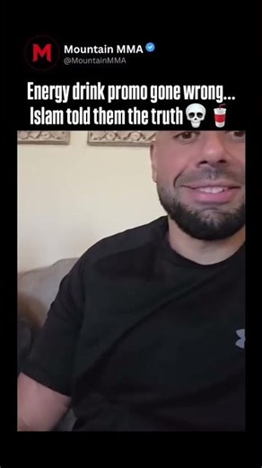They brought in Islam Makhachev to hype up their “Australian Redbull” energy drink — big mistake 😂