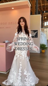 Happy wedding season! For our brides planning their spring weddings, here is some inspiration! 🌸✨ Which spring wedding dress would you choose? Starting to swoon over these gowns? Book an appointment through the link in our bio 💌 Dresses available at Bon Bon Belle - Madison #springwedding #springweddingdress #weddingdress #bonbonbelle #Weddingdressshopping #2026bride #floralweddingdress #bridalshop spring wedding dress inspo, floral wedding dresses, wedding dress try on | Bon Bon Belle Bridal