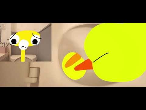 Yellow Penguin FART PEE poop Big poop LONG poop Butt And Toilet paper 4/6