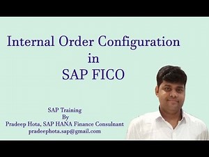 SAP FICO Internal Order | Learn to create Internal Order in SAP FICO