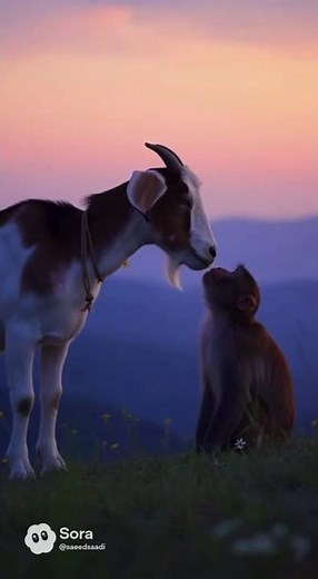 Unlikely Best Friends — Goat & Monkey’s Heartwarming Forest Life | Cute Short