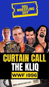 The Curtain Call involving the KLIQ. Shawn Michaels, HHH, Razor & Diesel The night kayfabe met reality at MSG. WWF 1996 #Kliq #WWF #WWE #MSG #ShawnMichaels #Diesel #HHH #RazorRamon #wrestling #90s | 90s Wrestling Guy