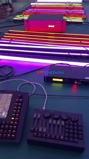 MA Console Control our LED Pixel Bar Square Tube 24V SK6812 SPI RGB 64L64P/MI P66