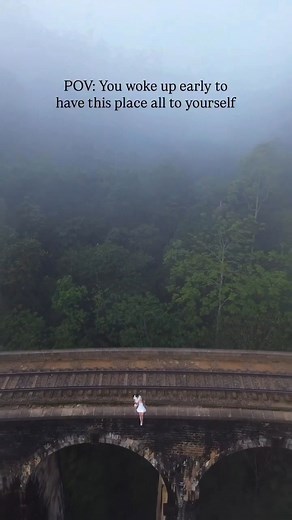 The arches lined up from a bird’s-eye view. Video 𝘤𝘳𝘦𝘥𝘪𝘵 𝘵𝘰 𝘵𝘩𝘦 𝘳𝘦𝘴𝘱𝘦𝘤𝘵𝘪𝘷𝘦 𝘰𝘸𝘯𝘦𝘳 | Amazing Sri Lanka