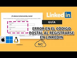 PARECE QUE EL CÓDIGO POSTAL NO ES VÁLIDO EN LINKEDIN ¿QUÉ HACER?