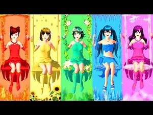 Ibu Hamil Api Vs Hamil Es! 5 Peri Camping Warna Squid Game 2?Yuta Mio Celine SAKURA SCHOOL SIMULATOR