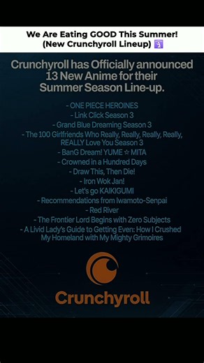 Crunchyroll JUST Dropped a Bombshell! 🤯🔥 #anime #fyp #shorts #lineup