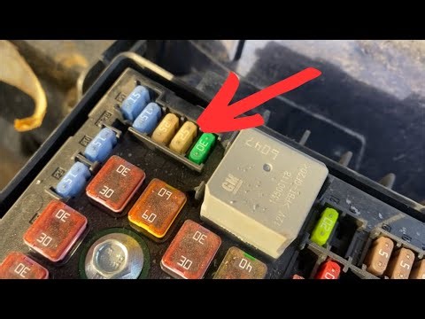 ABS Valve Fuse 25A Location Chevrolet Malibu 2013-2016