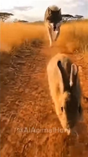 The Smartest Rabbit vs. The Unlucky Wolf! 😂🐰 #shorts