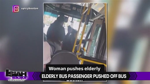 VIDEO: Woman accused of pushing elderly woman off of bus, injuring her