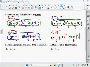 U5 1 Factoring Polynomials Notes