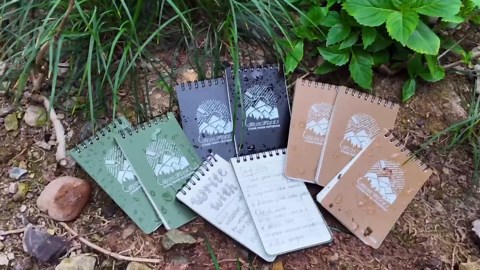Waterproof Notebook Stone Paper Notebook 3x5 Pocket Notebook Waterproof Notepad Write in the Rain Notebook for Outside Activities All Weather Police Notepad Brown Small Spiral Notebook 1 Pack
