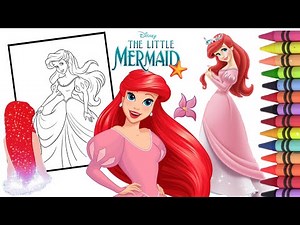 DISNEY PRINCESS ARIEL | THE LITTLE MERMAID Coloring Page | ‏coloração | ARTS R US