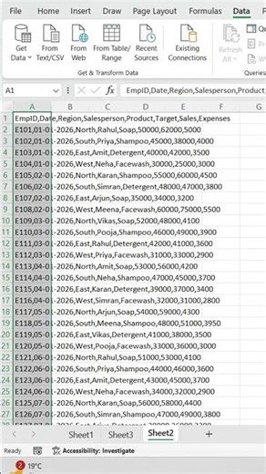 🎯NEW TRICK UNLOCK FOR CSV DATA📊 #excel #dataextractor #exceltricks #spreadsheetmagic #excelshorts