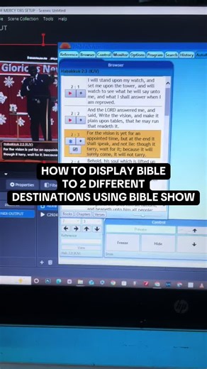 Display Bible in OBS Studio and Church Screens Easily