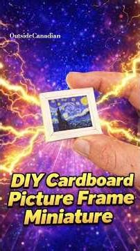 DIY Cardboard Picture Frame Miniature Diorama Easy Beginner How to Build Craft Card Painting Art