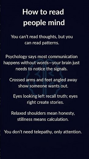 How to Read Minds Using Body Language and Psychology Tricks